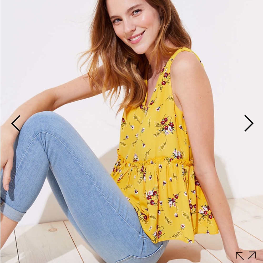 LOFT Pemplum Top Size XXSmall